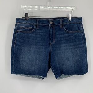 Joe's Jeans Easy Bermuda jean denim shorts Shion fray cut-off women blue new 32